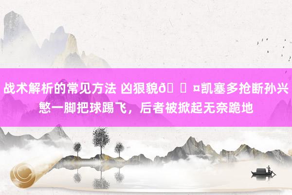 战术解析的常见方法 凶狠貌😤凯塞多抢断孙兴慜一脚把球踢飞，后者被掀起无奈跪地