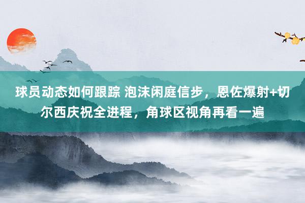 球员动态如何跟踪 泡沫闲庭信步，恩佐爆射+切尔西庆祝全进程，角球区视角再看一遍