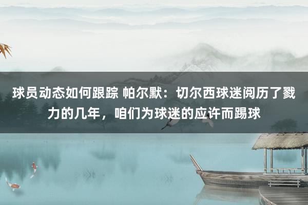 球员动态如何跟踪 帕尔默：切尔西球迷阅历了戮力的几年，咱们为球迷的应许而踢球