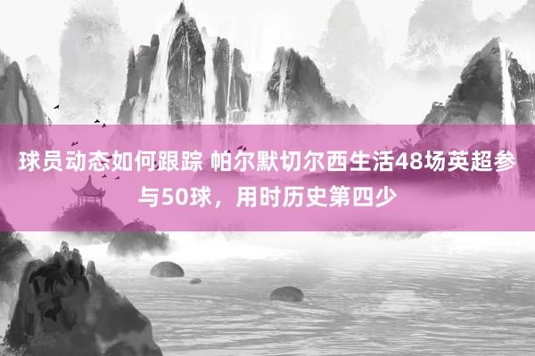 球员动态如何跟踪 帕尔默切尔西生活48场英超参与50球，用时历史第四少