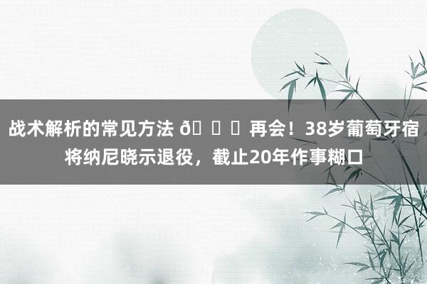 战术解析的常见方法 👋再会！38岁葡萄牙宿将纳尼晓示退役，截止20年作事糊口