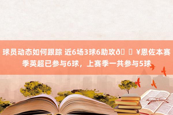 球员动态如何跟踪 近6场3球6助攻🔥恩佐本赛季英超已参与6球，上赛季一共参与5球