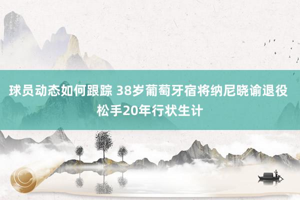 球员动态如何跟踪 38岁葡萄牙宿将纳尼晓谕退役 松手20年行状生计